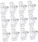 DEARMAMY 12 Pièces Clips Fixateurs pour Accessoires pour Ongles Transparents Outils de Nail Art Pratiques