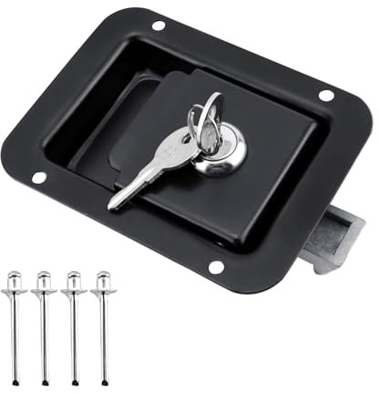 Nixiara Motorhome Door Lock, Caravan Door Lock Set, Rust-Resistant Security Fittings for Motorhome, Caravan, Hotel, Home, Cupboard and Workplace
