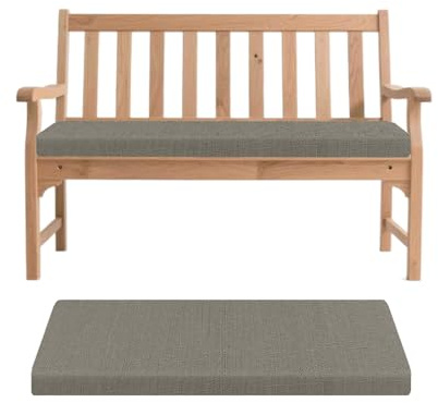 Generisch Bankauflage, Abnehmbarem Sitzkissen Banks, rutschfeste Gartenbank Auflage, Waschbar Sitzauflage Banks für Innen Outdoor Fensterbank Couch ban k Eckbank Auflagen,Dark Gray,180x45x5cm