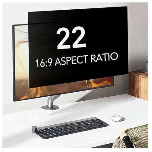 LINGDSWULING Für Lenovo/HP/Dell/Acer/Asus/Samsung/Toshiba, Abnehmbarer 16 Displayfilter Sichtschutzfilter Blickschutzfolie 24 Zoll Für 16:9 Monitor(22inch/47.4x29.6)