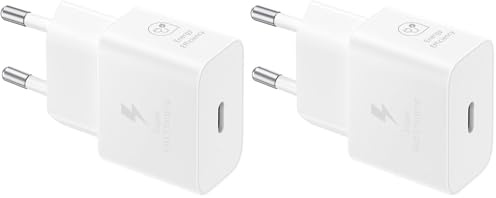Samsung Schnellladegerät - mit Datenkabel - USB-C 25W - Weiãÿ (Paquete de 2)
