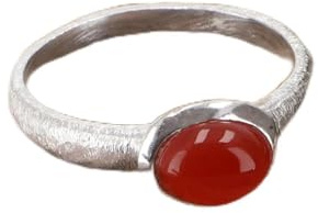Stapelring Silberring Boho Style Modell 1, Damen, elegant, Karneol