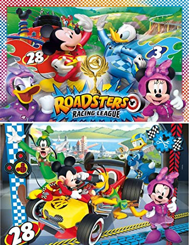 Clementoni - 07034 - Supercolor Mickey Mouse 2 x 20pc Puzzle