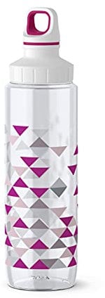 Emsa Drink2Go Tritan 518306 Trinkflasche | 0,7 Liter | Schraubverschluss | 100% dicht | auslaufsicher | spülmaschinenfest | BPA frei | Triangle
