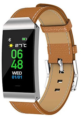 Denver Electronics BFH-250 Wristband activity tracker Marrón, Plata IP68 2,44 cm (0.96) Inalámbrico