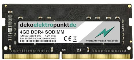 dekoelektropunktde 4GB Memoria RAM adatta per Asus ZenBook UX310UA-FC062T, SODIMM DDR4 PC4