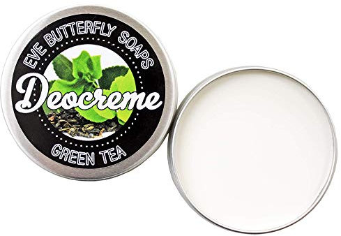 Deocreme Green Tea - Travel Size 10 g | aluminiumfrei, Duft nach grünem Tee, vegan