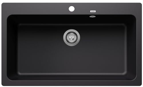 BLANCO 525947 NAYA XL 9 Silgranit PuraDur, Nero