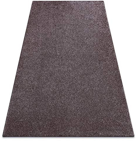 rugsx Einfarbiger Dicker, weicher Teppich San Miguel für Schlafzimmer, Wohnzimmer, Zimmer, Teppichboden Auslegware, braun, Verschiedene Größen, 100x150 cm