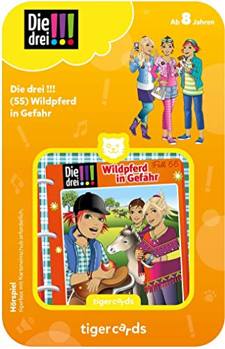 tigermedia tigercard Die drei !!! Episode 55 Wild Horse in Danger Detective Girl Adventure Stories Tiger Box Audio Books Children's Music