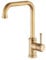 Grifo de fregadero de cocina con caño giratorio Grifos de fregadero de palanca de latón antiguo Grifo mezclador de fregadero de cocina moderno contemporáneo Gudetap GT10222A