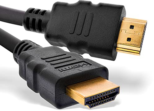 InLine Zertifiziertes HDMI Kabel 0,5m schwarz/gold - Ultra High Speed HDMI 2.1 8K/4K Kabel mit Ethernet - 3-fache Schirmung & Vollkupferadern