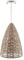 Trueshopping Large Rattan Wicker Lampshade for Ceiling Pendant Light Shade - Boho Dining Room & Bedroom Light with Sturdy Metal Frame & Fittings Included - Stylish Rattan Lamp Shade for Ceiling