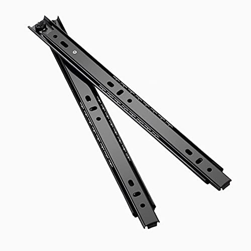 WAOUY Schubladenführungen Mit Vollauszug 250 300 350 400 450mm Schubladenschiene Teleskopschiene Keyboard Schubladenführung Blum 27mm Breit 25kg 1Paar (Size : 450mm/18in)