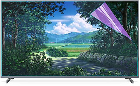 JHZDX 32-75 Zoll TV-Bildschirm Anti-Blaulichtfilter-Film, Displayschutzfolie, Blockieren von schädlichem Blaulicht von 380 bis 495 nm, für Sharp Sony Samsung Hisense LG Etc,60(1338 * 756mm)