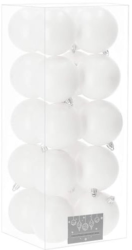 Weihnachtskugeln Weiß 20 Stück Set Bruchsicher Matt Christbaumkugeln Weiße Weihnachtsbaumkugeln Aus Kunststoff Kugeln Weihnachtsdeko Skandinavisch Dekoration Für Tannenbaum – SPRINGOS