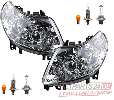 Johns, Scheinwerfer Satz passend für Fiat Ducato Scheinwerf. Set 250 01/11-05/14 inkl. Leuchtmit. li+re