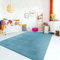 TT Home Teppich Kinderzimmer Waschbar rutschfest Kinderteppich Junge Mädchen Weich Pastell, Farbe: Türkis, Größe:200x280 cm