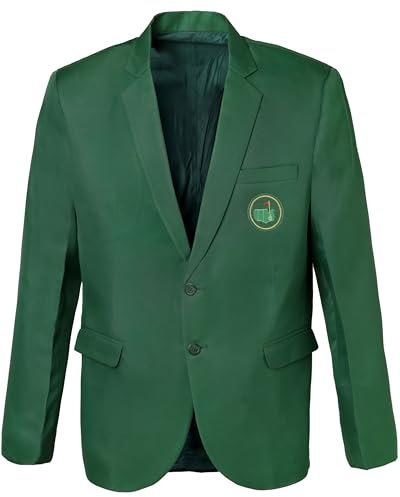 Waabastaa Giacca da golf verde da uomo | Cappotto sportivo verde | Blazer da golf verde | Giacca verde da golf, Giacca da golf Master, L