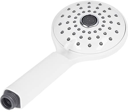 JUMZ Pommeau de Douche sous Pression résistant à la Corrosion résistant à l'usure résistant aux Hautes températures Deux Modes pulvérisateur de Douche antirouille Salle de Bain Blanc