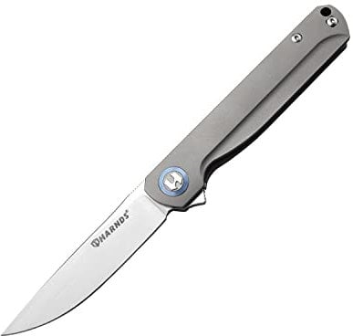 Harnds Wind M390 EDC Klappmesser - Professionelle 65g leichtes Einhand klein Taschenmesser mit Titan-Griff und M390 Klinge
