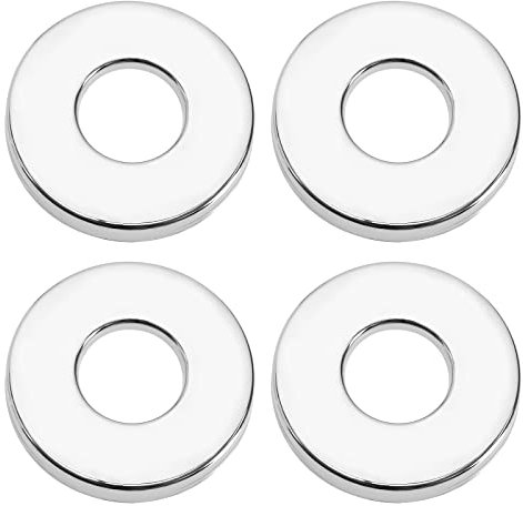 Be In Your Mind 4PCS Shower Pipe Covers 26mm Tap Cover Collar Stainless Steel Tall Hole Cover Chrome Valve Pipe Collar Round Cover for Water Pipe Faucet Shower Pipe Facilities