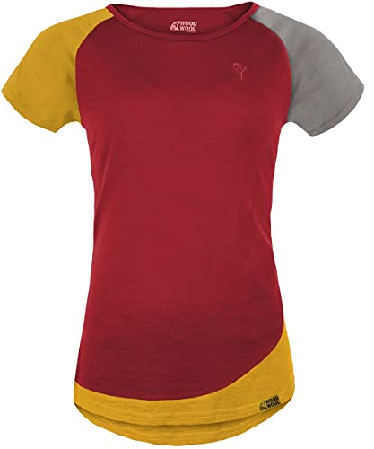 Grüezi-Bag Damen Janeway WoodWool T-Shirt, Fired red Brick, M