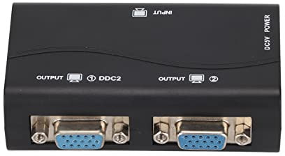 Dioche Splitter VGA 1 In 2 Out 250Mhz Usb Alimentato 1920X1440 1080P Splitter Video per la Duplicazione dello Schermo