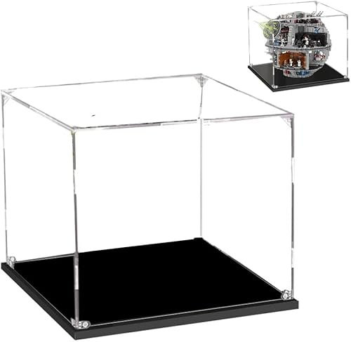 Acryl-Vitrine für Lego 75159, staubdichte, transparente Vitrine für (Todesstern) (Modell ist NICHT im Lieferumfang enthalten!)(2mm)