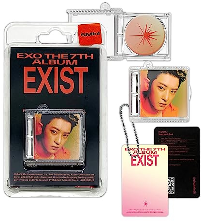EXO - 7th Album [EXIST] (SMINI Ver - CHANYEOL Ver.) Cover + Package + Ball Chain + Photo Card + Music NFC CD + 4 Extra Photocards