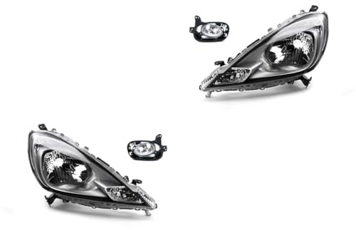 Johns, Scheinwerfer Satz Halogen Satz passend für Honda Jazz GE 04/11- H4 L & R + Nebel