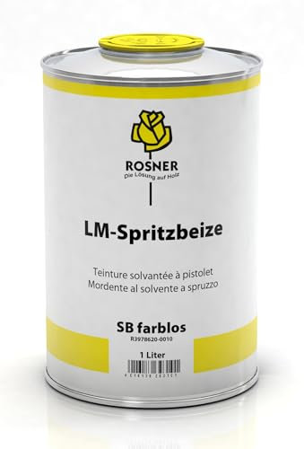 Rosner LM Spritzbeize 1L,farblos,Holz,Laubholz,Nadelholz,Beize,schnelle Trocknung