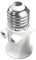 Jiakalamo E27 Eu LED Lampenfassung Steckdose, E27 Split Flamme Lampe Sockel Adapter, Passend Für Ac 100v 240v 4a Lampe Sockel Lampen, Feuer Und Hitze Beständig(Weiß)