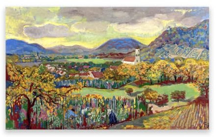 RYLJCZ Ansicht von Otto Dix – Reproduktion berühmter Gemälde –Druck auf Leinwand– Leinwand-Wandkunst, Bilder für Wohnzimmerdekoration, 60 x 95 cm (23,7 x 37,4), nur Leinwand