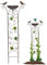 Bain d'oiseaux en treillis de jardin 2 en 1, mangeoire à oiseaux en métal amovible, distributeur d'eau autoportant rétro, mangeoire à oiseaux sur pied pour décorations de jardin extérieures, mangeoire