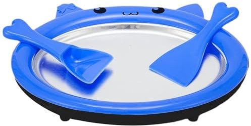 Rolled Ice Cream Maker DIY Rolled Ice Cream Machine Homemade Ice Cream Roll Maker Frozen Yogurt Maker Instant Cold Plate Ice Cream Maker Ball for Making Soft Serve Slushies Sorbet & Gelatod Blue