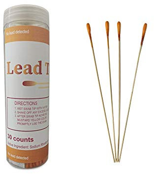30-teiliges Lead-Test-Kit, Eisen-Test für Zuhause, Blei-Test-Kit für alle lackierten Oberflächen, Geschirr, Keramik, Holz, Metall, schnelle Testergebnisse