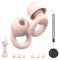 JUSTRVN Earplugs for Sleeping,Noise Reduction Soft Silicone Earplugs with 7 Pairs Ear Tips&One Connection Cord,Hearing Protection Reusable Earplugs for Sleeping,Concert, Work&Sound Reduction 25dB-30db