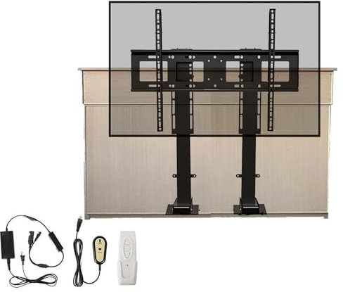 THEGA Soporte Suelo para TV - Soporte TV Motorizado, Soporte Telescópico para TV De Elevación Automática, para Televisores De 55 A 100 Pulgadas / 55 A 120 Pulgadas, Fácil Instalación(55-100inch TV)