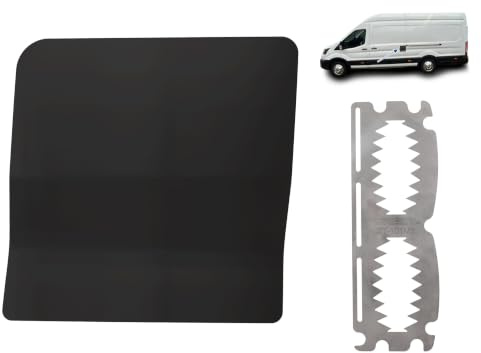 Van Security Shield For Ford Transit MK8 2014-On Left Side Door Black | Free STEALTH Trap Anti Cut-Around Device, Left Side Door Security Shield, Matte Black Finish FOR2-NSL-EXT-001-MB