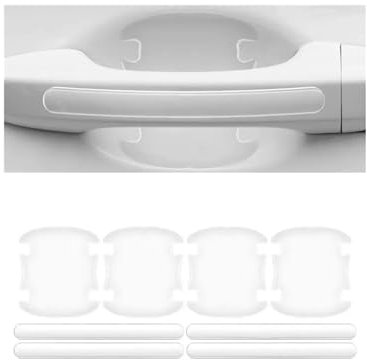 POMPOMPUR Für Power Performance X1 X5 E39 E46 E60 E90 Autoaufkleber Autotürgriffschale Kratzer Transparenter Schutz Auto-Styling