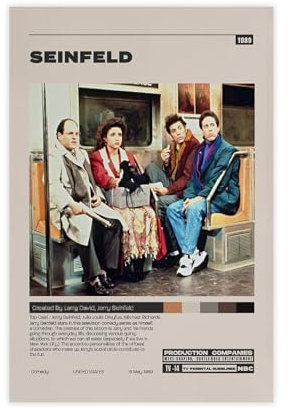 doegka Exklusive Art Sitcom Serie Seinfeld Poster Leinwand Poster Schlafzimmer Dekor Landschaft Büro Zimmer Dekor Geschenk 30 x 45 cm