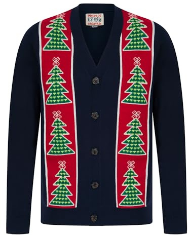 Tokyo Laundry Merry Christmas Men's Novelty Knitted Xmas Cardigan