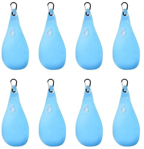 Pesi di copertura per piscina a prova di perdite con 8 ganci, tipi di piscine fuori terra (azzurro)