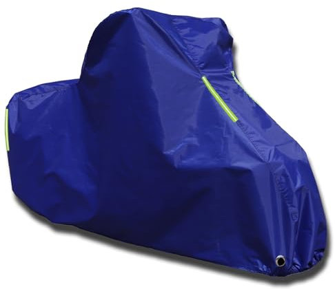 Motorradabdeckung Für Honda CB 1000,UV-wasserdichte winterfeste Motorradabdeckung mit reflektierenden Streifen, maßgeschneiderte Vollgarage für Außenbereich, Allwetter-Universalabdeckung(Blue)