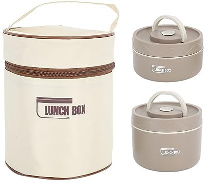 Yosoo Health Gear Insulated Lunch Container 304 Stainless Steel Vacuum | Heat Retention Food Flask, Proof Lid, Portion Control Jars for Office School Picnic