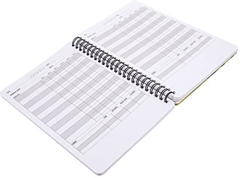 STOBOK Übungstagebuch Mit Spiralbindung Fitness-trainingstagebuch Zum Aufzeichnen Von Anfangsmessungen Monatlichen Kontrollen Und Ergebnissen Trainingsplaner Für Frauen Und Männer Zum Ver