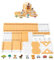 Sharplace Blocs Construction pour Maison en Bois, Jouet éducatif, ingénierie, Construction, pour garçons, Filles, Adultes et Enfants