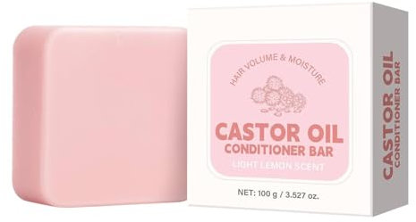 Castor Oil Fester Conditioner Riegel, Stärkt Und Lindert Trockenes Haar, Nährender Und Beruhigender Natürlicher Tiefen Conditioner Für Alle Haartypen, Spendet Feuchtigkeit Für Das Haar