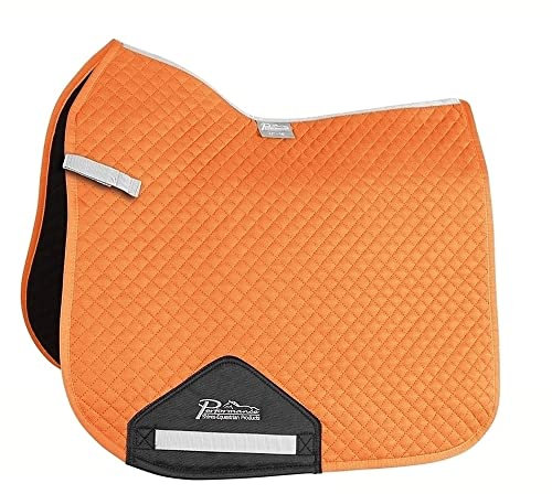 Shires Performance Suede Dressage Saddlecloth Saddle Pad Cob/Full Size Burnt Orange